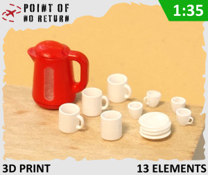 Electric Kettle, Cups and Mugs