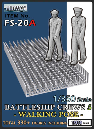 US Battleship Crew - 5 : Walking (over 330 figures)