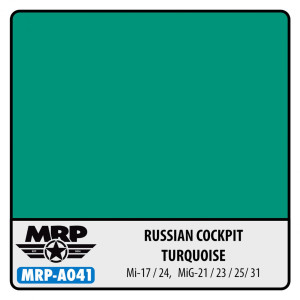 MRP-A041 Russian Cockpit Turquoise, Mi-17/24, MiG-21/23/25/31