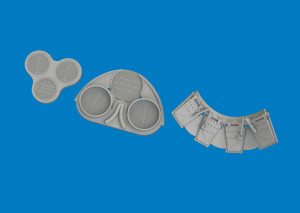 Curtiss P-40 K - Radiators Upgrade Set (for Eduard Kits / 3D-Printed)