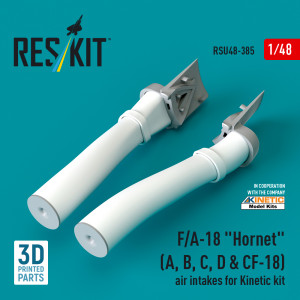 F/A-18 'Hornet' (A, B, C, D & CF-18) Air Intakes For Kinetic Kit (3D Printed)