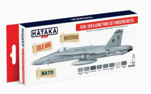 HTK-AS44 USAF, USN&USMC pain set (modern greys)