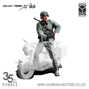 German WWII Motorcyclist (1 Figure / 3D-Printed)