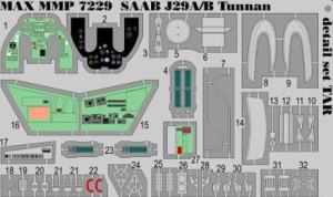 SAAB J29A/B Tunnan detail