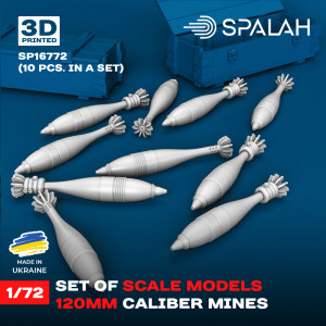 120 mm Caliber Mines (10 pcs / 3D-Printed)
