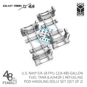 US Navy F/A-18 - A/A42R-1 Refueling Pod Handling Dolly Set (2 pcs / 3D-Printed)