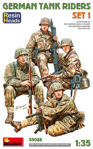 German Tank Riders Set 1 - Resin Heads