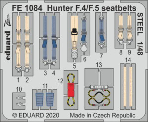 Hunter F.4/F.5 seatbelts STEEL AIRFIX
