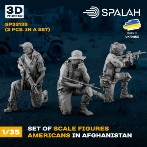 Americans in Afghanistan (3 Figures / 3-D Printed)