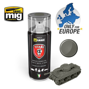 A.MIG TTH119 German Field Grey Matt Primer Spray (Titans Hobby)