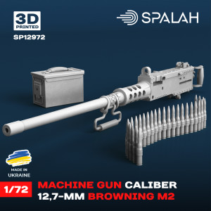 12.7 mm Browning M2 Machine Gun (3D-Printed)