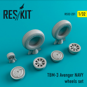 TBM-3 Avenger NAVY wheels set