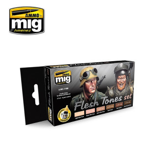 A.MIG 7168 Flesh Tones Set