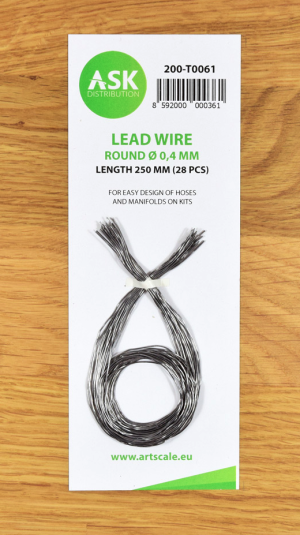 Lead Wire - Round Ø 0,4 mm x 250 mm 28 pcs