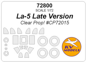 Lavochkin La-5 Late Version - Mask Set (for Clear Prop! CP72015 Kit)