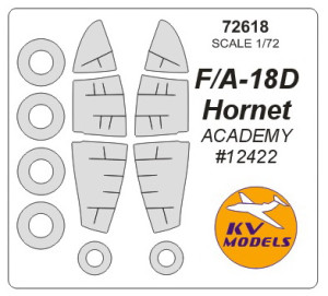 F/A-18D Hornet (Academy) + wheels masks