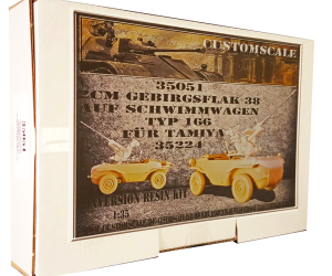 2cm Mountain Flak 38 on Schwimmwagen Type 166 Resin Kit