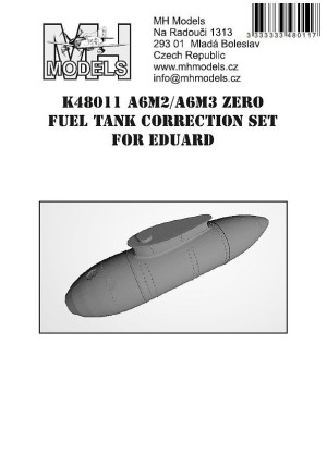 A6M2/A6M3 Zero external fuel tank correction set for Eduard