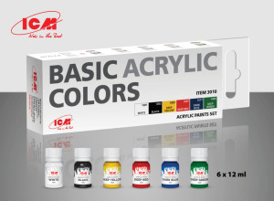 3010 Basic Acrylic Colors Paint Set