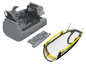 MiG-21 F - Cockpit (3D-Printed / for Eduard Kits)