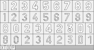 German Numbers Large