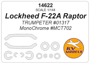 Lockheed F-22 A Raptor - Mask Set (for Trumpeter and MonoChrome Kits)