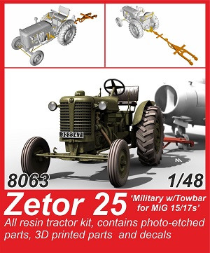 Zetor 25 'Military w/Towbar for MiG 15/17s'