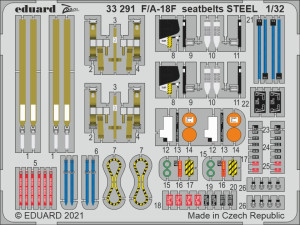 F/A-18F seatbelts STEEL REVELL