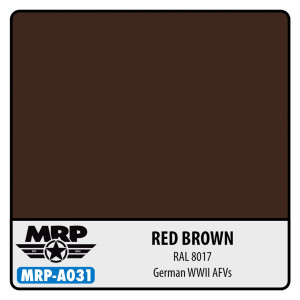 MRP-A031 Red Brown RAL 8017, German WWII AFVs