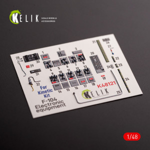 F-104 Series Electrical Equipment - Interior 3D Decals For Kinetic Kit