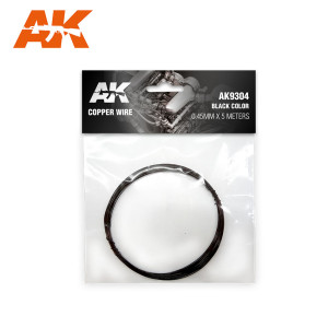 Copper Wire 0.45mm x 5 meters BLACK COLOR