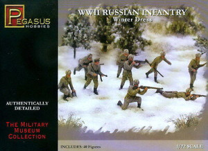 Soviet WWII Infantry in winter uniforms (40 figures)