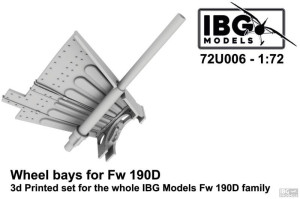 Wheel Bays For Fw 190D - 3D Printed Set For The Whole IBG Models Fw 190D Family