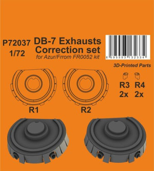 DB-7 Exhausts Correction Set (For Azur/Frrom FR0052)