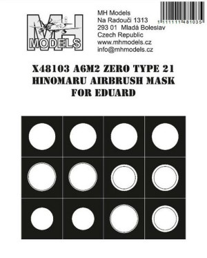 A6M2 Zero Type21 Hinomaru airbrush mask EDUARD