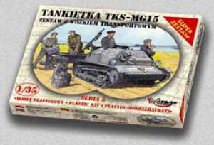 Tankietka TKS-MG15 zestaw z wózkiem zaopatrzeniowym