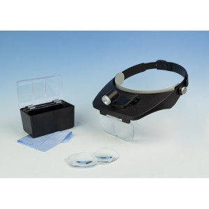 Lightcraft LED Headband Magnifier Kit With Bi-Plate Magnification