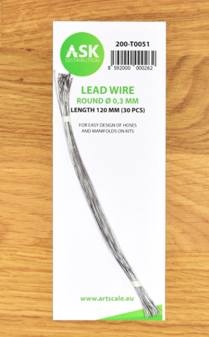 Lead Wire - Round Ø 0,3 mm x 120 mm 30 pcs
