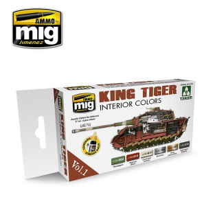 A.MIG 7165 King Tiger Interior Color (Special Takom Edition) VOL.1 Set