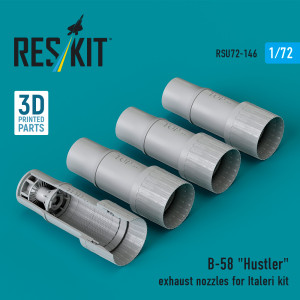 B-58 'Hustler' Exhaust Nozzles For Italeri Kit (3D Printed)