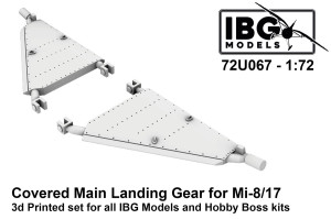 Mil Mi-8 and Mi-17 - Covered Main Landing Gear (3D-Printed / for IBG Models and Hobby Boss kits)