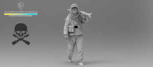 German WWII Waffen SS Totenkopf Division - Soldier No.5 (1 Figure)