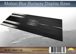 Motion Blur Runway 420 x 148mm