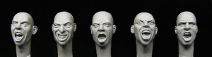 Headset War Faces Shouting (5 pcs)