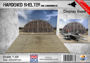 Hardened Aircraft Shelter Base & Background 420 x 297mm