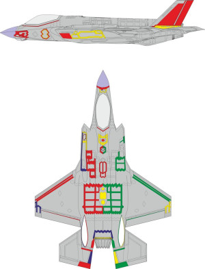 F-35A RAM coating early TAMIYA