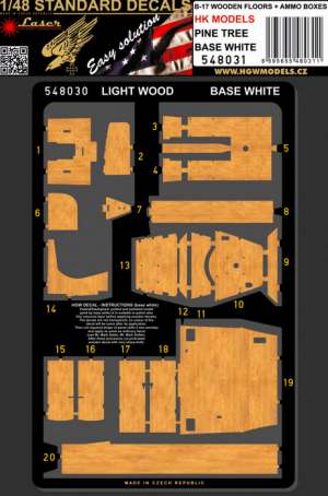 B-17 Wooden Floors + Ammo Boxes - Pine Tree