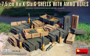 7,5 cm Kw.K Stu.G Shells with Ammo Boxes