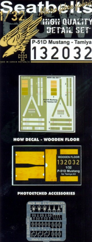P-51D Mustang + Wooden Cocpit Floor