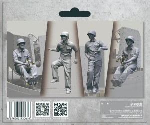 US Navy WWII Anti-Aircraft 40 mm Quad Bofors Gun Crew Set 1